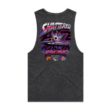 Shattered Race Team Men's Stone Wash Tank